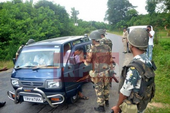 Back to back terror attacks in the NE have posed serious threat in Tripura: CRPF intensifies patrolling at Simna-Mohanpur road ahead of Independence Day celebration